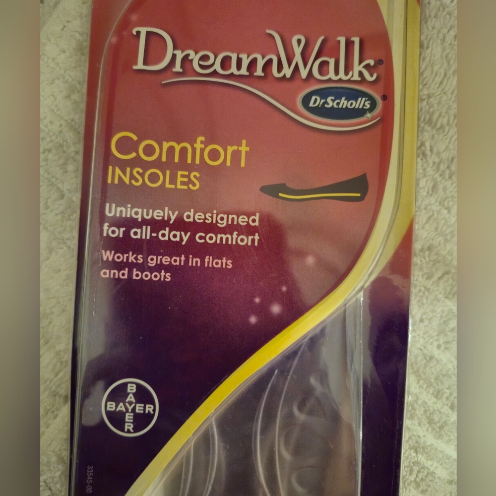 Dr. Scholl's DreamWalk Comfort Insoles 1 Pair Trim To Fit Sz 6-10 Womans New